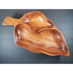 Large Wood Vintage Divided Tray